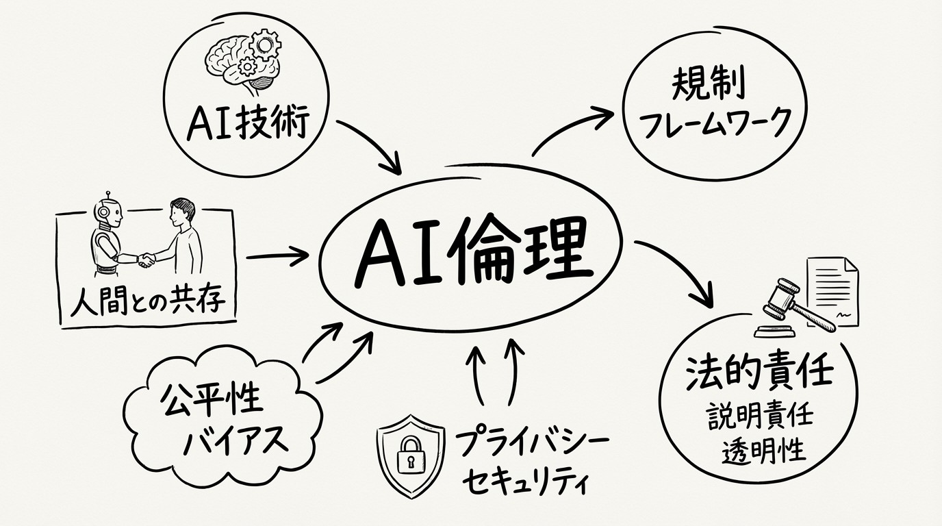 AI技術の倫理的課題：2025年に開発者が知るべき最新規制と実践的対策のイメージ