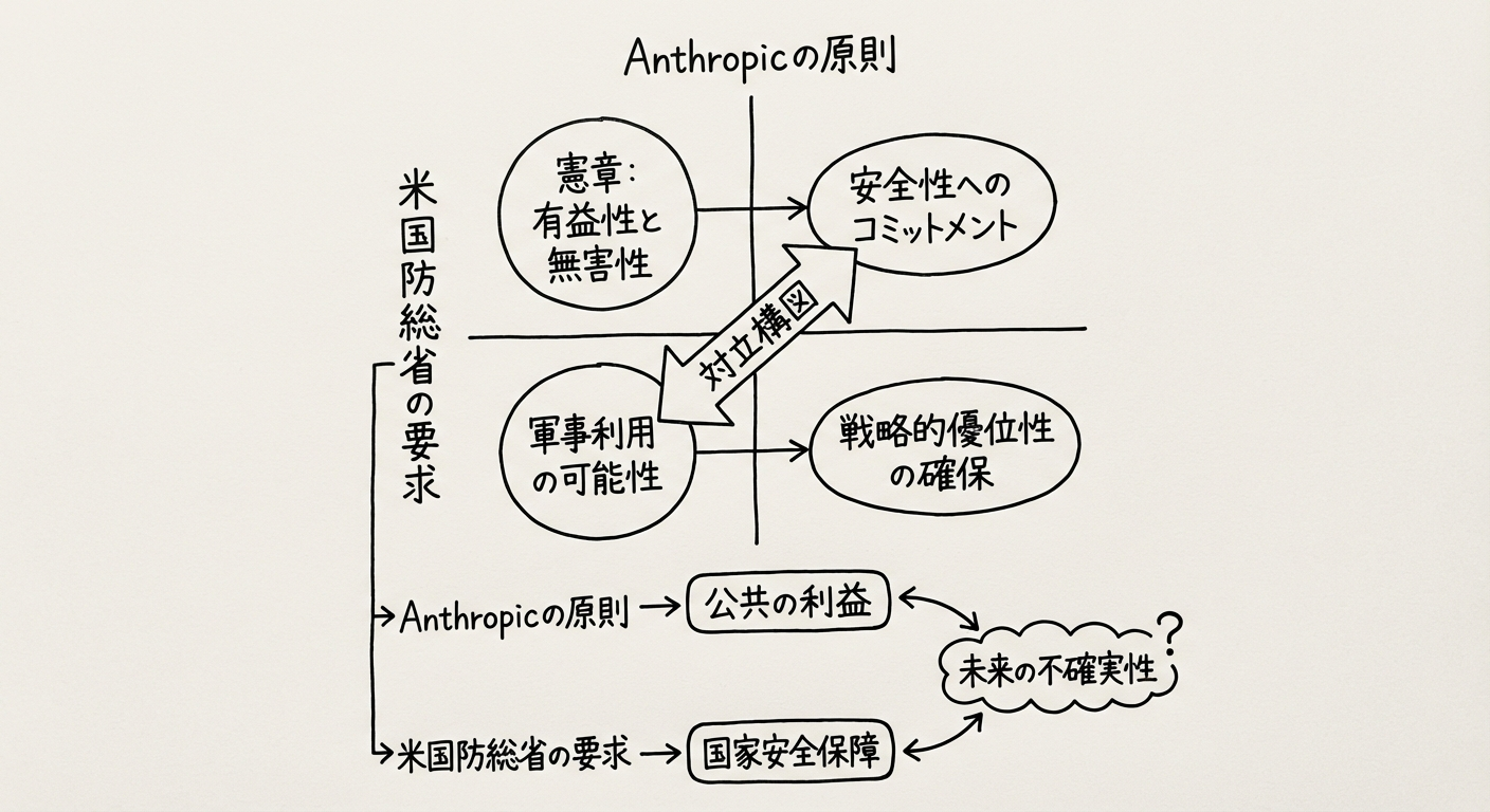 Anthropicと米国防総省の対立構図