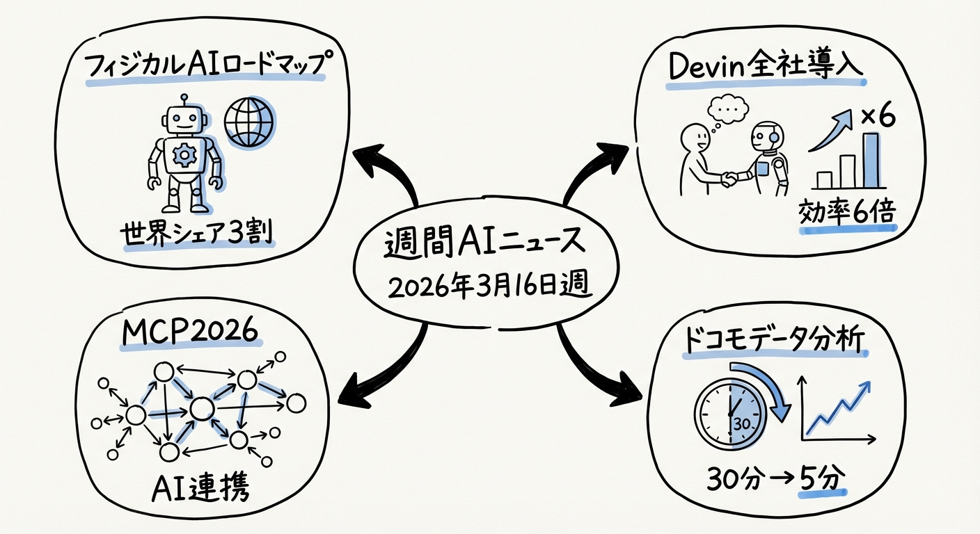 2026年3月16日週のAI業界主要ニュース概要